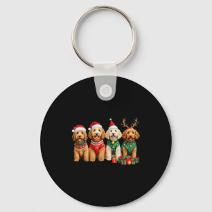 Goldendoodle Christmas Golden Doodle Pajamas For W Keychain
