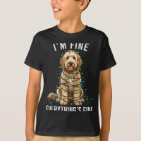Goldendoodle Christmas I'm Fine Everything Is Fine