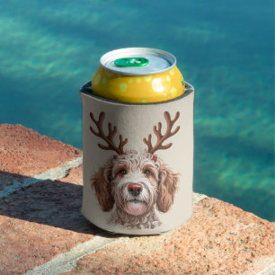 Goldendoodle Christmas Lover Dog Mom Gift Can Cooler