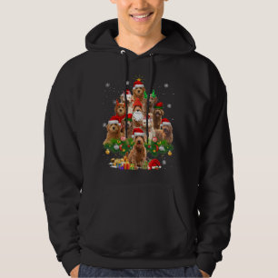 Goldendoodle Christmas Tree Lights Funny Dog Xmas Hoodie