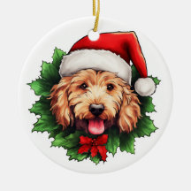 Goldendoodle Christmas Wreath