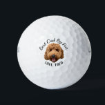 Goldendoodle Custom Golf Ball Best Dad by Par Gift<br><div class="desc">Elevate your golf game with custom golf balls featuring an adorable Goldendoodle dog illustration, the perfect gift to celebrate the "Best Dad by Far." This design combines style and sentiment, making every swing a reminder of your special bond. Whether for Father's Day, birthdays, or just because, this unique golf ball...</div>