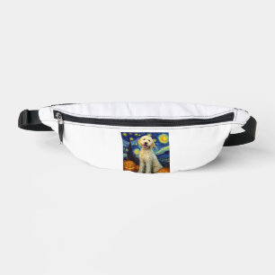 Goldendoodle Cute Dog Halloween Jack O Lantern Pum Fanny Pack