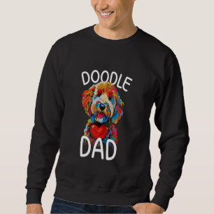 Goldendoodle Dad Design Pop Art Mens Goldendoodle Sweatshirt