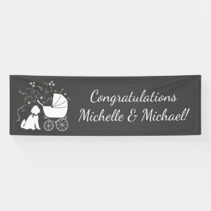 Goldendoodle Dog Baby Shower Genderless Banner