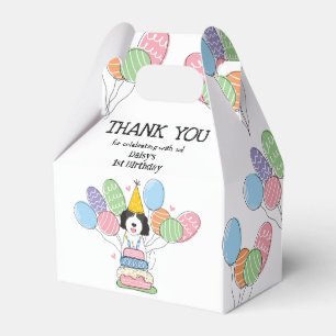 Goldendoodle Dog Birthday Thank You Favour Box