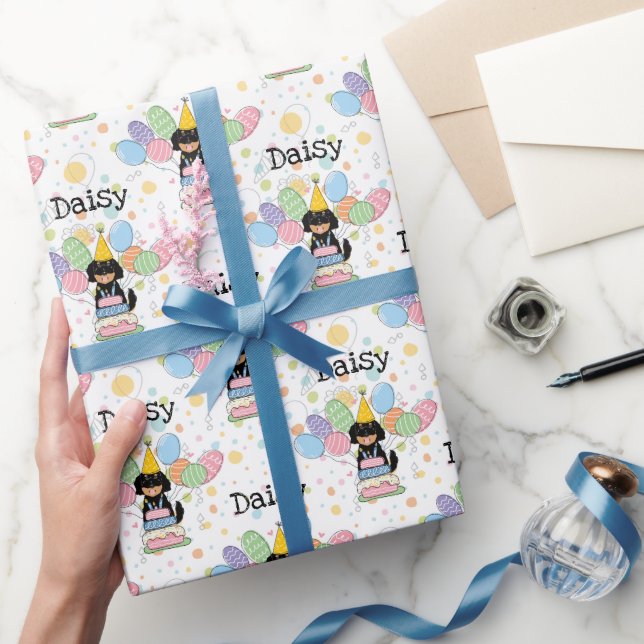 Goldendoodle Dog Birthday Wrapping Paper (Gifting)