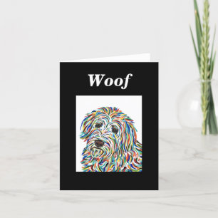 Goldendoodle Dog Blank Note Card
