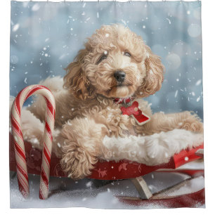 Goldendoodle Dog Christmas Festive 