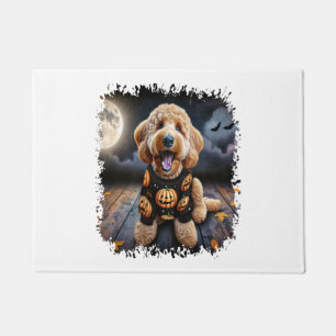 Goldendoodle Dog Halloween Doormat