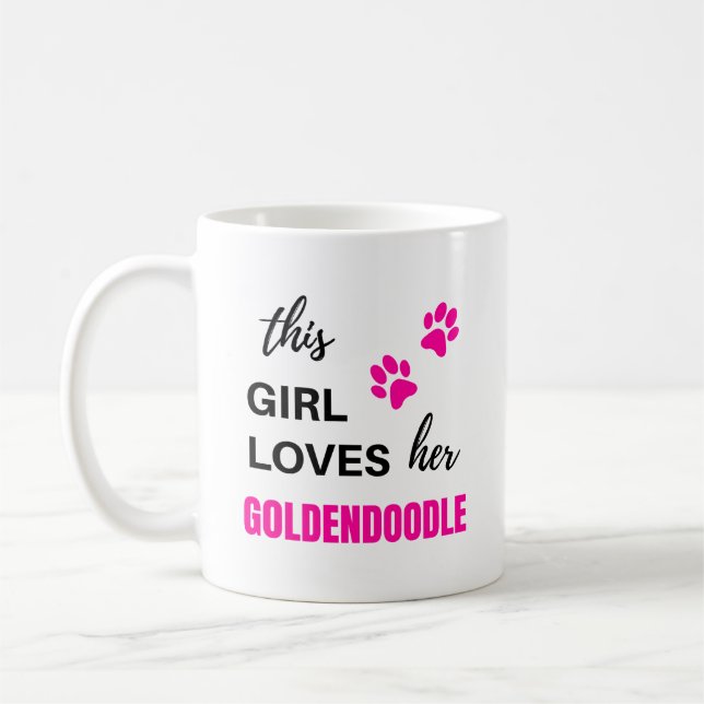 Goldendoodle Dog Owner Mom Mother Coffee Mug (Left)
