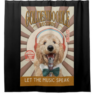 Goldendoodle Dog Record Company Canvas