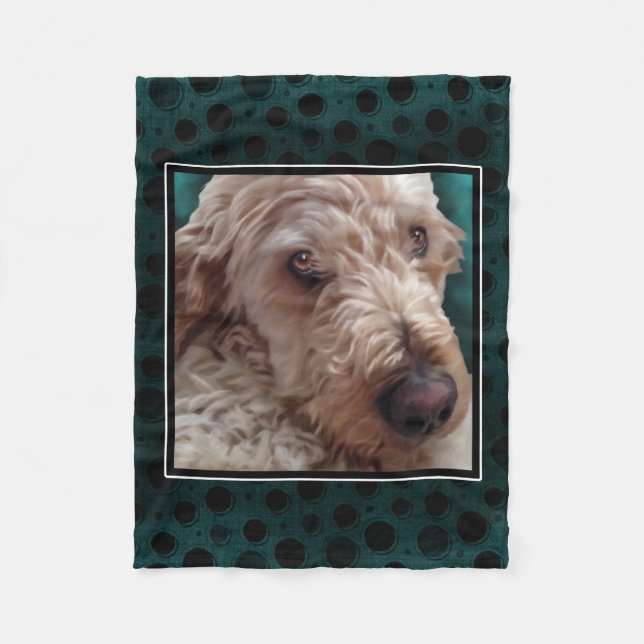 Goldendoodle Fleece Blanket (Front)