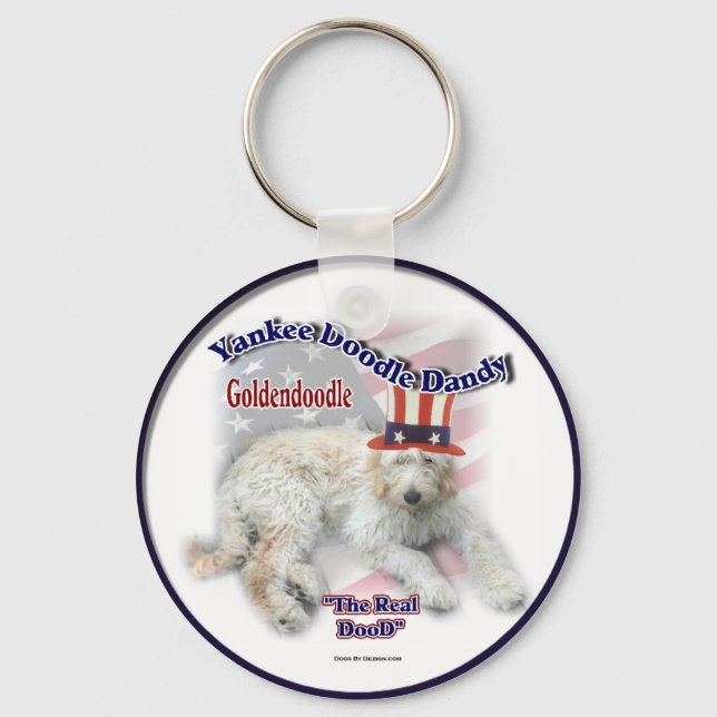 Goldendoodle Gifts Keychain (Front)