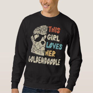 Goldendoodle Girl Cool Vintage Retro For Dog Mom Sweatshirt