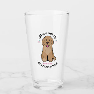 Goldendoodle Glass Tumblers