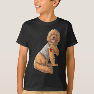 Goldendoodle I Love Mom Tattoo Dog Funny Mothers D T-Shirt