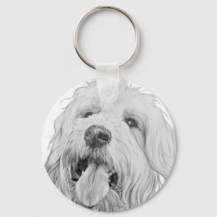 Goldendoodle Keychain