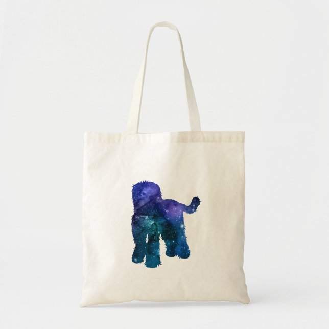 Goldendoodle Labradoodle Art Silhouette Tote Bag (Front)
