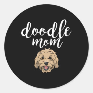 Goldendoodle Mom Doodle Mom Classic Round Sticker
