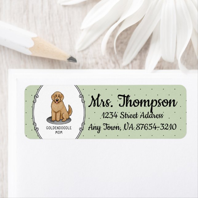 Goldendoodle Mom Doodle Mom (rouge doré) (En situation)