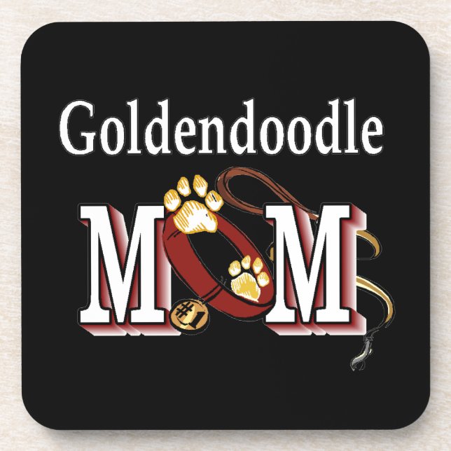 Goldendoodle Mom Gifts Coaster (Front)