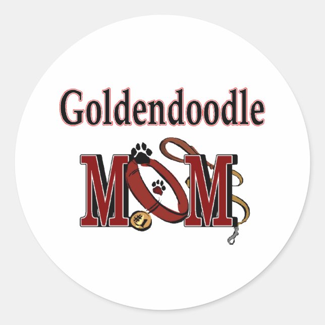 Goldendoodle Mom Sticker (Front)