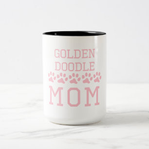 Goldendoodle Mom Two-Tone Coffee Mug