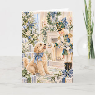 Goldendoodle Nutcracker Christmas Card