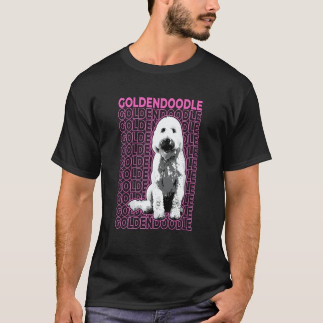 Goldendoodle Pastel Aesthetic T-Shirt (Front)