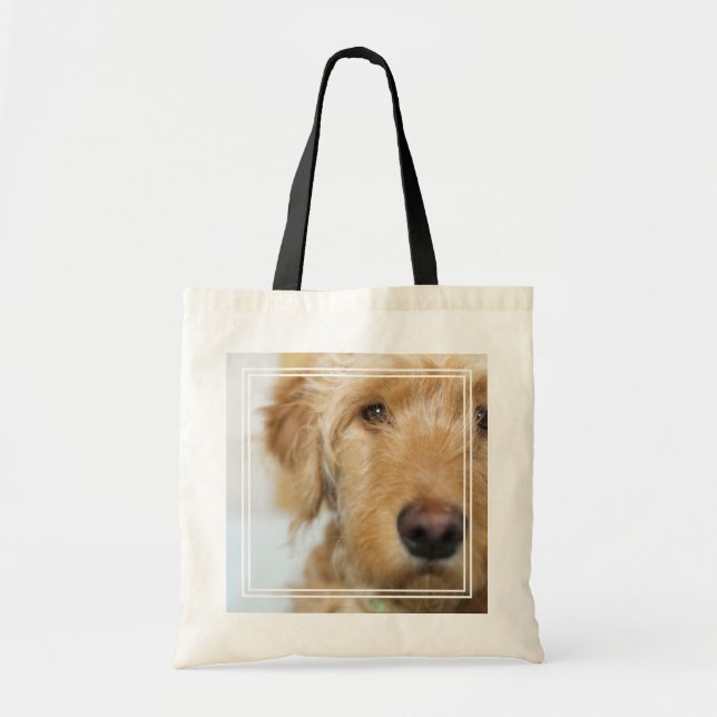 Goldendoodle Puppy Closeup Tote Bag (Front)