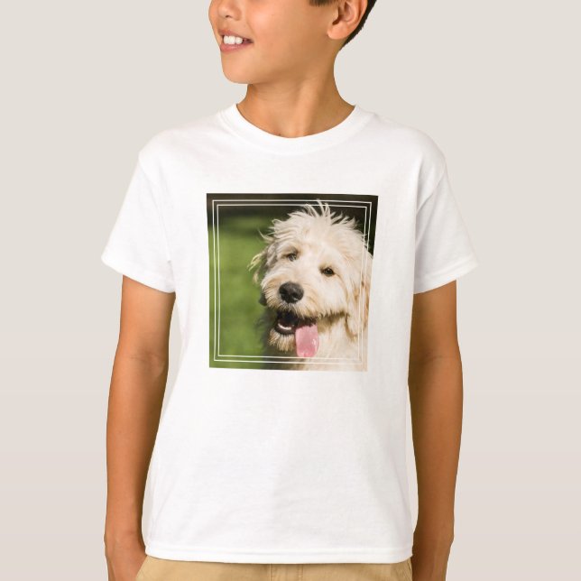 Goldendoodle Puppy Panting T-Shirt (Front)