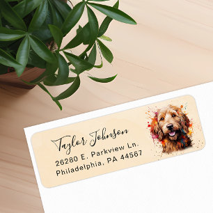 Goldendoodle Return Address Label