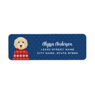 Goldendoodle Return Address Labels