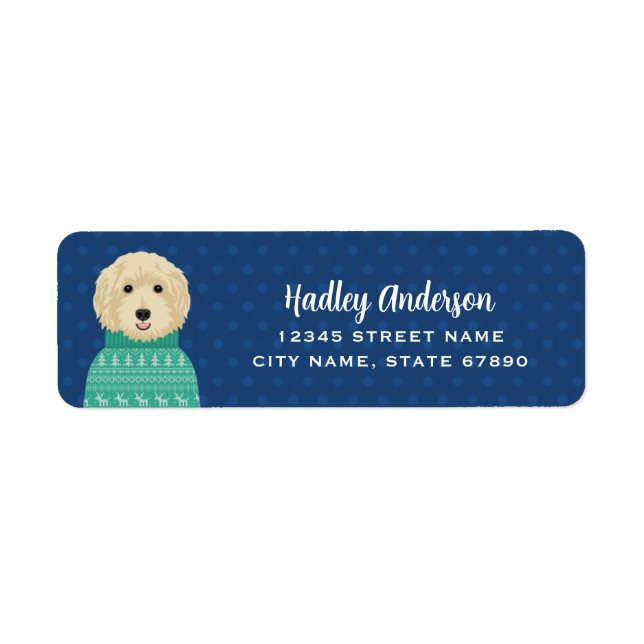 Goldendoodle Return Address Labels (Front)