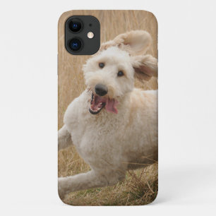 Goldendoodle Runs Through Grass iPhone 11 Case