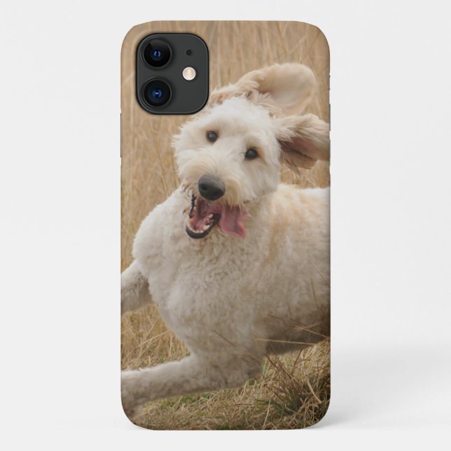 Goldendoodle Runs Through Grass Case-Mate iPhone Case (Back)