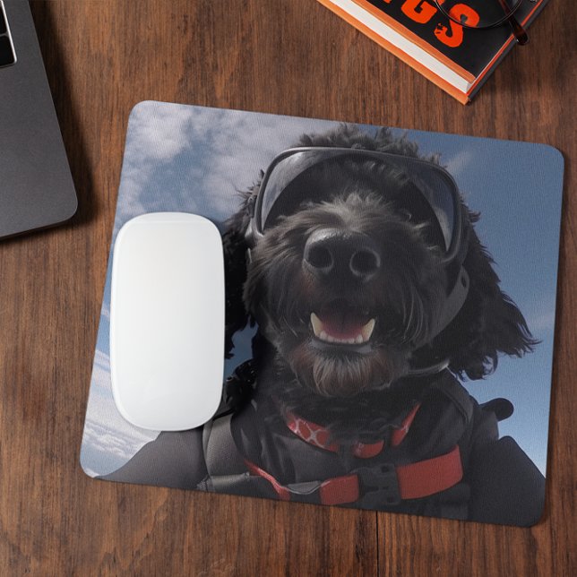 Goldendoodle Skydiving Mouse Pad (Creator Uploaded)