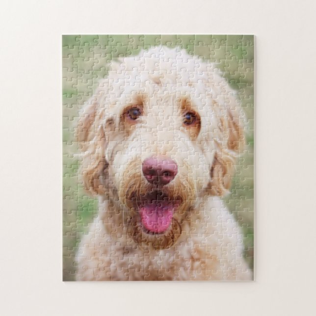 Goldendoodle Smiling Jigsaw Puzzle (Vertical)