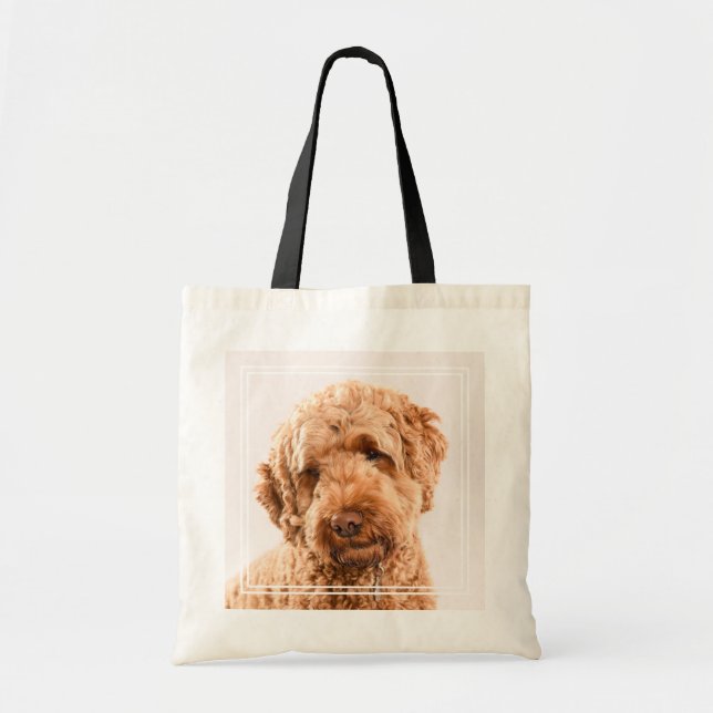 Goldendoodle Studio Portrait Tote Bag (Front)
