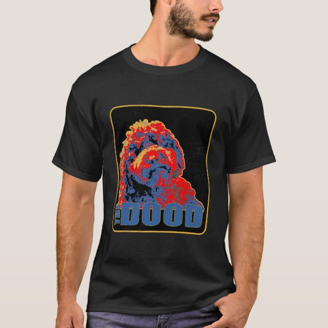 Goldendoodle The Dood Funny Vintage Retro Tee Dad (Front)