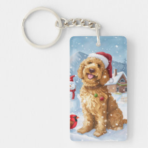 Goldendoodle Winter Wonderland Christmas Joy