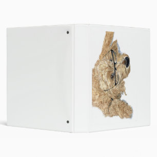 Goldendoodle with Glasses Binder
