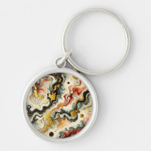 Goldene Flüsse  Keychain