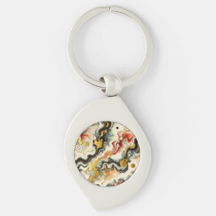 Goldene Flüsse  Keychain