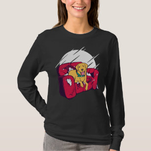Goldenes Labradoodle Naughty Golden Retriever T-Shirt