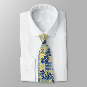Goldengate Park Floral Two-sided Tie
