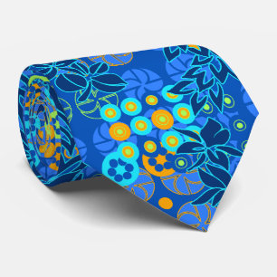 Goldengate Park Floral Two-sided Tie