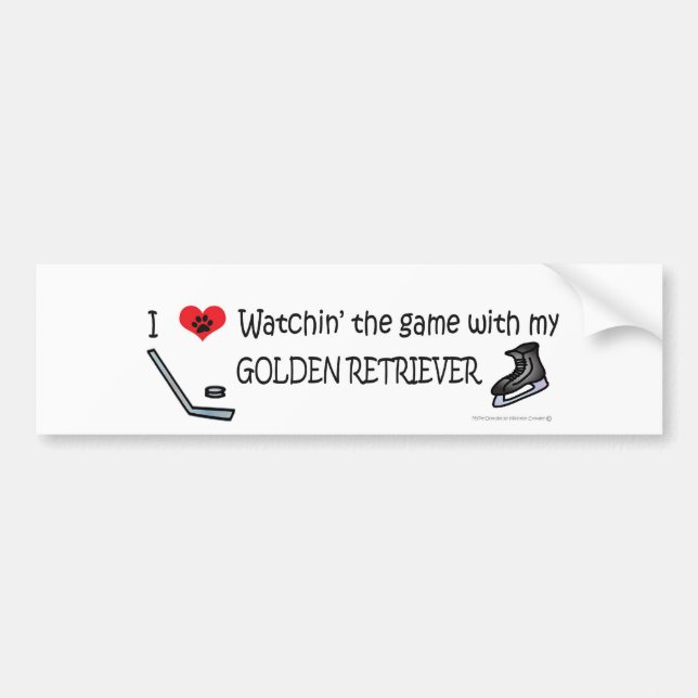 GOLDENRETRIEVER BUMPER STICKER (Front)