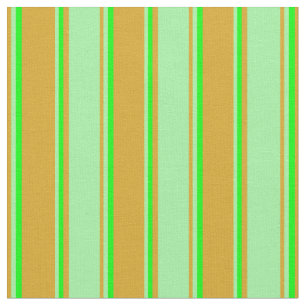 Goldenrod, Green & Lime Pattern Fabric